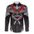 Personalized Talofa Samoa Family Matching Off The Shoulder Long Sleeve Dress and Hawaiian Shirt Ulafala With Toa Nifo'oti - Black