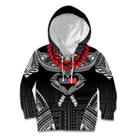 Personalized Talofa Samoa Kid Hoodie Ulafala With Toa Nifo'oti - Black
