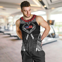 Personalized Talofa Samoa Men Tank Top Ulafala With Toa Nifo'oti - Black
