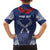 Personalized Talofa Samoa Family Matching Off The Shoulder Long Sleeve Dress and Hawaiian Shirt Ulafala With Toa Nifo'oti - Blue