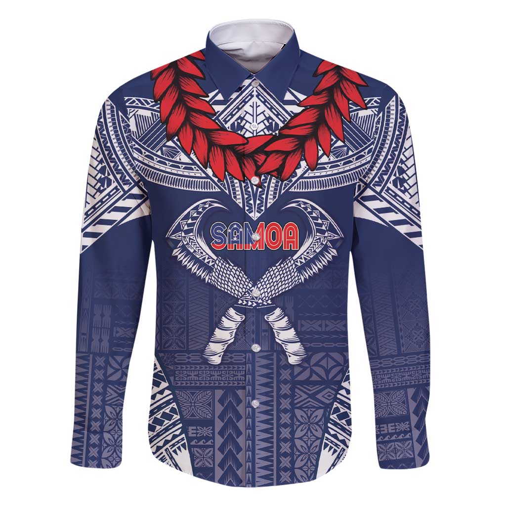 Personalized Talofa Samoa Family Matching Short Sleeve Bodycon Dress and Hawaiian Shirt Ulafala With Toa Nifo'oti - Blue