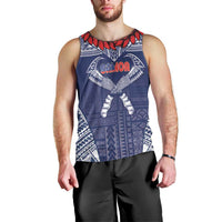 Personalized Talofa Samoa Men Tank Top Ulafala With Toa Nifo'oti - Blue