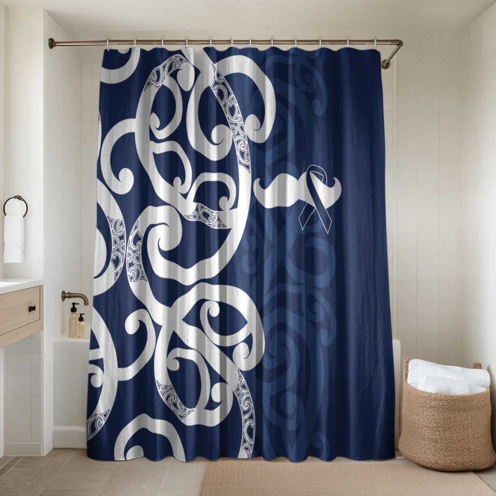 New Zealand Maori Mo Bros Bathroom Set Blue Ribbon With Koru Kowhaiwhai - Polynesian Pride