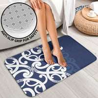 New Zealand Maori Mo Bros Bathroom Set Blue Ribbon With Koru Kowhaiwhai - Polynesian Pride