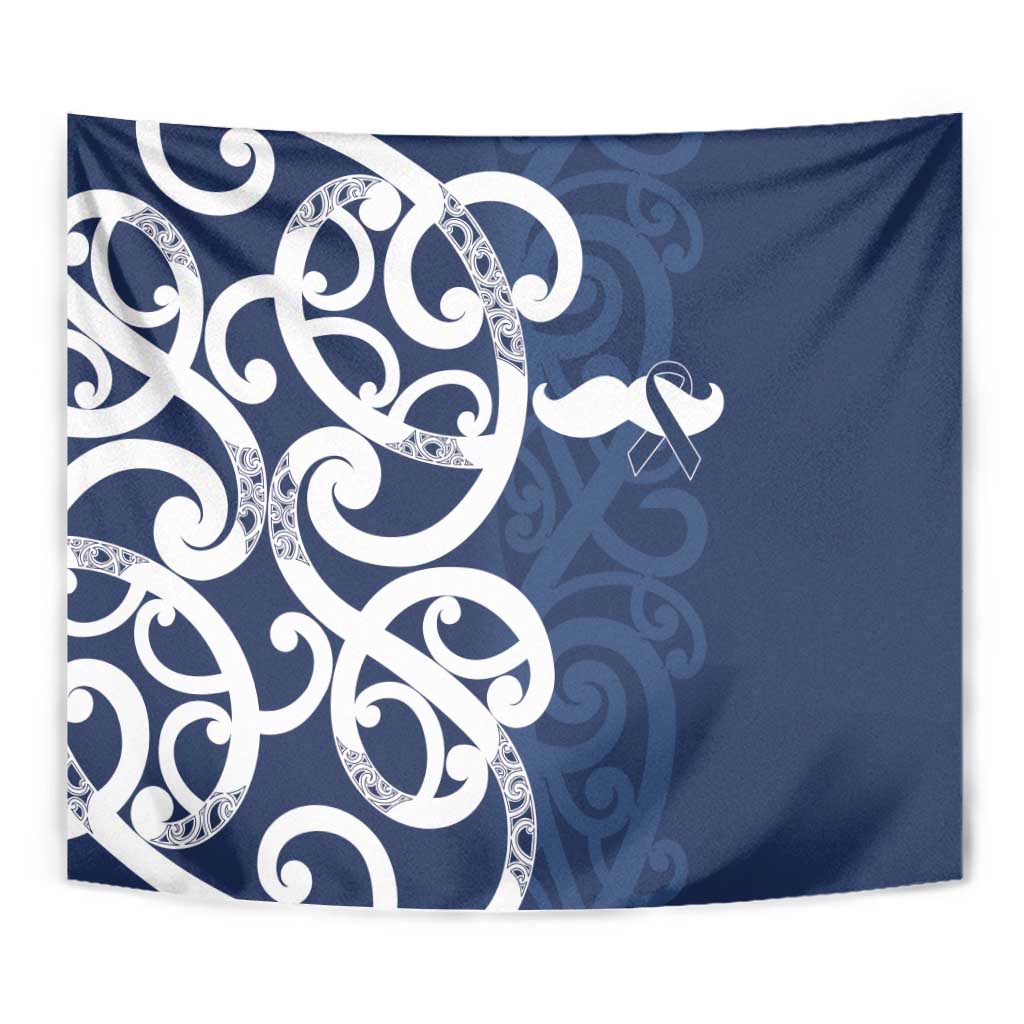 New Zealand Maori Mo Bros Tapestry Blue Ribbon With Koru Kowhaiwhai LT7 - Polynesian Pride