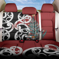 New Zealand Silver Fern Christmas Tree Back Car Seat Cover Meri Kirihimete LT7 One Size Red - Polynesian Pride
