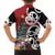New Zealand Silver Fern Christmas Tree Family Matching Off The Shoulder Long Sleeve Dress and Hawaiian Shirt Meri Kirihimete - Polynesian Pride