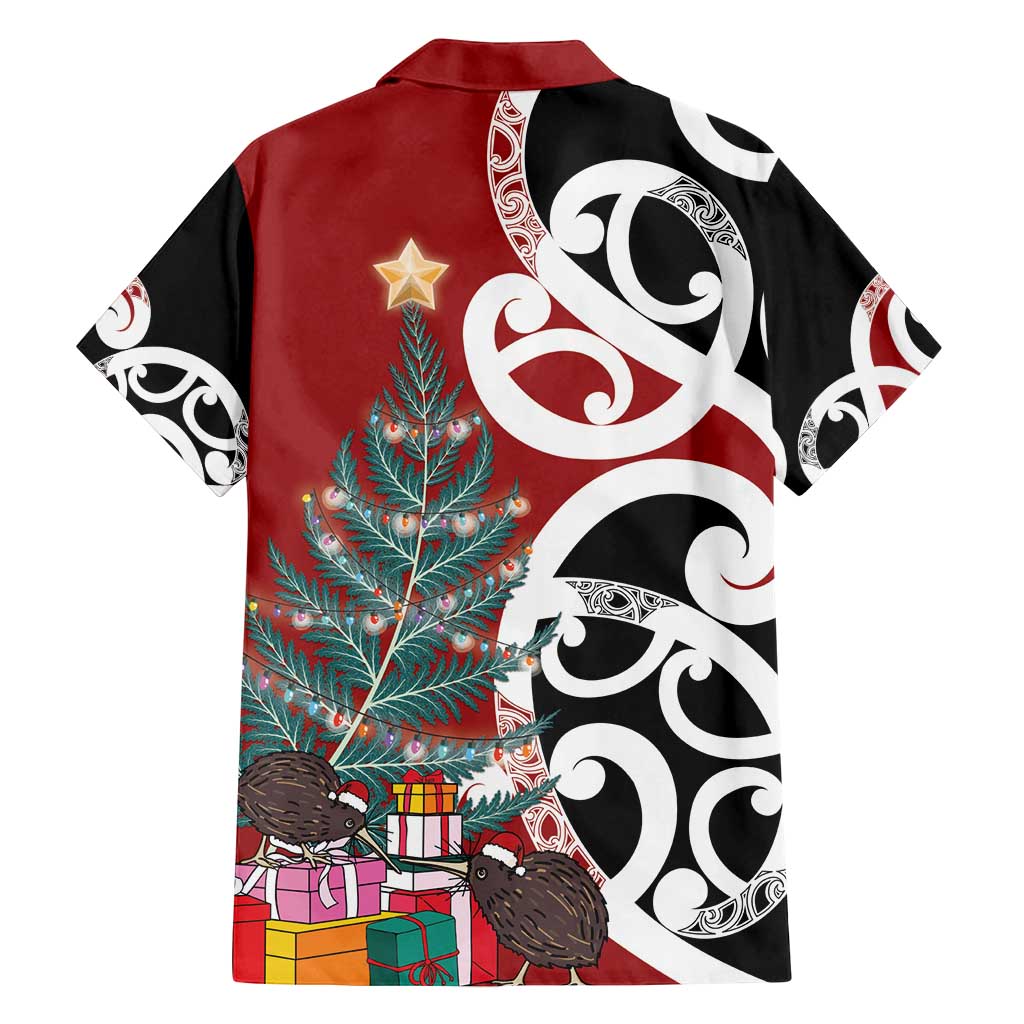 New Zealand Silver Fern Christmas Tree Family Matching Off Shoulder Maxi Dress and Hawaiian Shirt Meri Kirihimete - Polynesian Pride