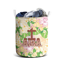 Samoa AIGA Floral Theme Laundry Basket Always In God's Arms