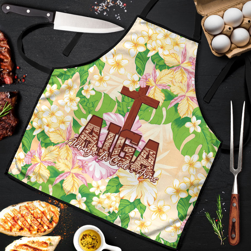Samoa AIGA Floral Theme Apron Always In God's Arms