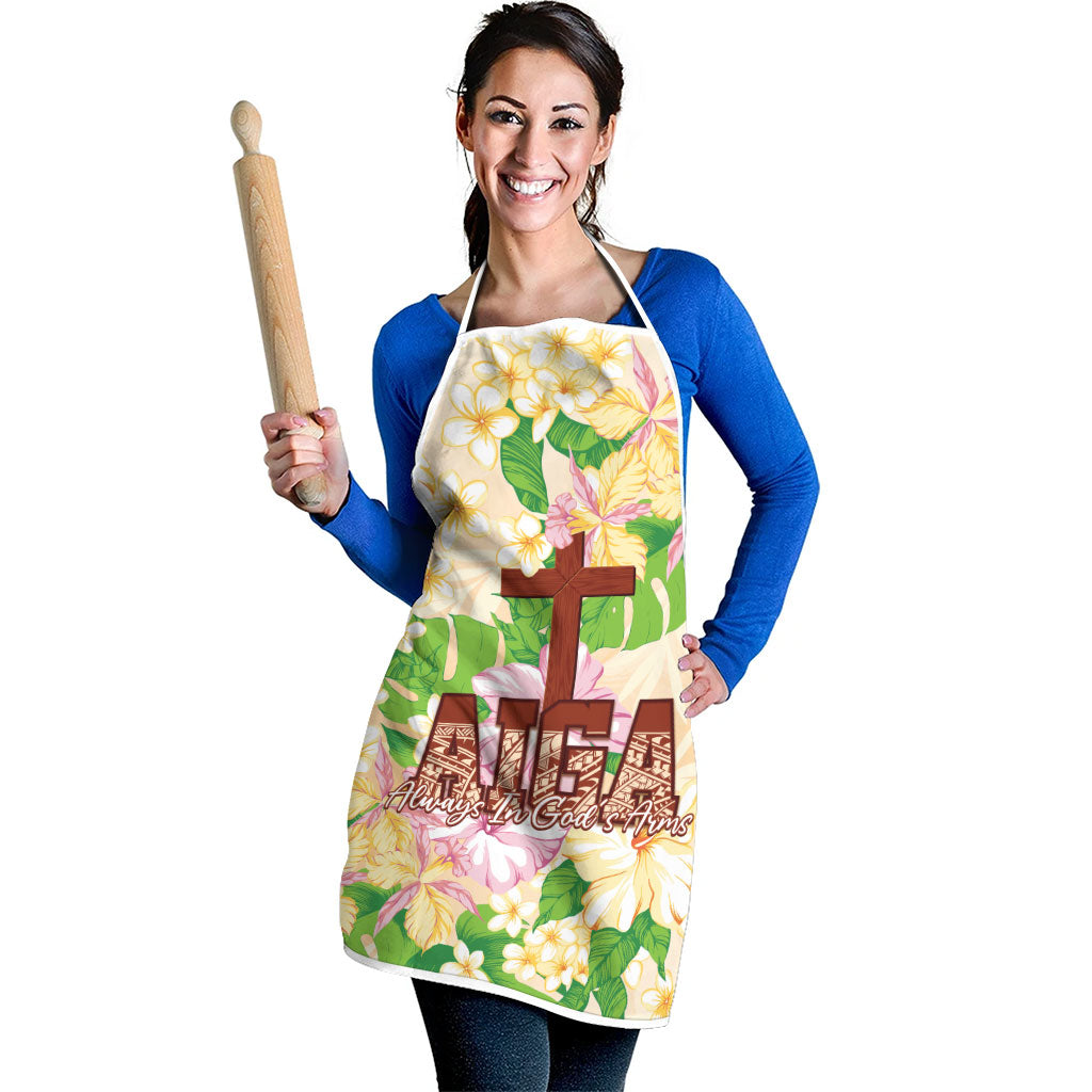 Samoa AIGA Floral Theme Apron Always In God's Arms