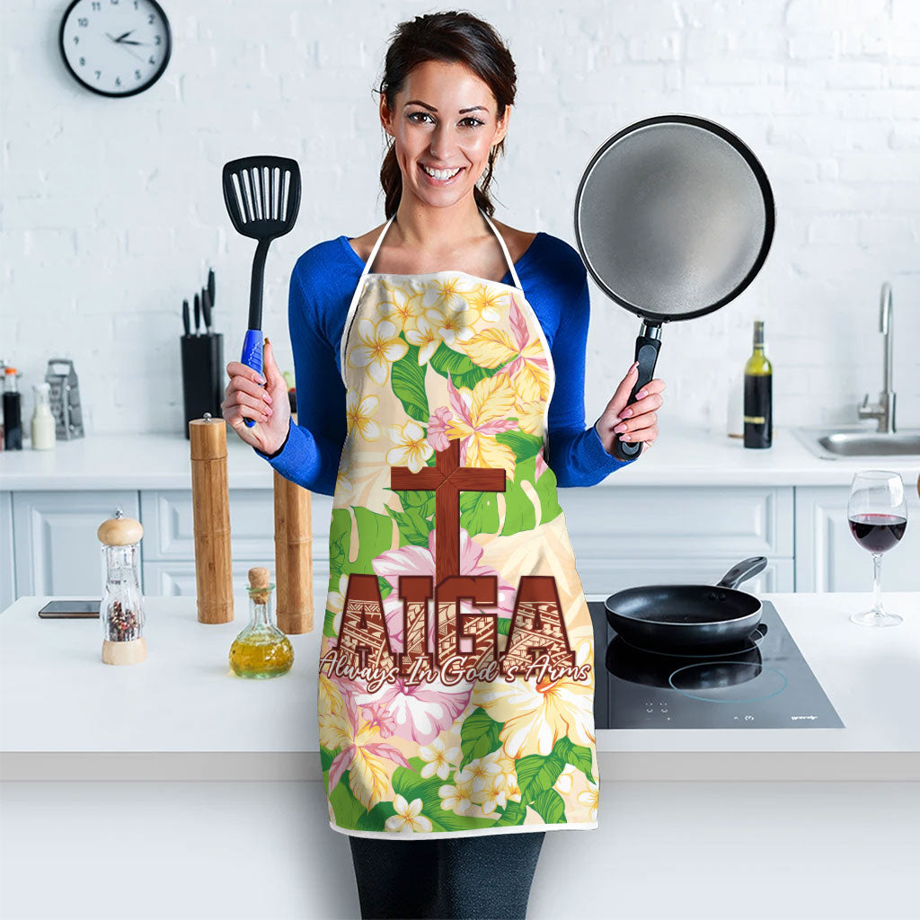 Samoa AIGA Floral Theme Apron Always In God's Arms