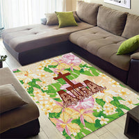 Samoa AIGA Floral Theme Area Rug Always In God's Arms