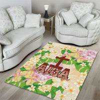 Samoa AIGA Floral Theme Area Rug Always In God's Arms
