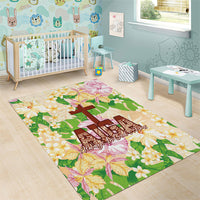 Samoa AIGA Floral Theme Area Rug Always In God's Arms