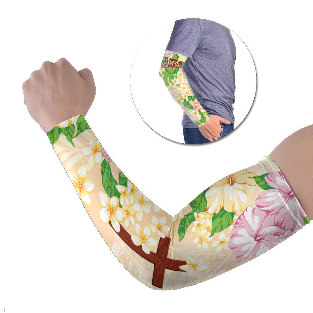 Samoa AIGA Floral Theme Arm Sleeves Always In God's Arms