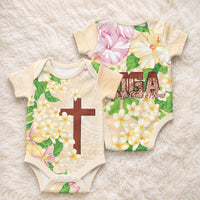 Samoa AIGA Floral Theme Baby Onesie Always In God's Arms