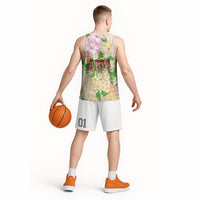 Samoa AIGA Floral Theme Basketball Jersey Always In God's Arms