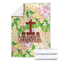 Samoa AIGA Floral Theme Blanket Always In God's Arms