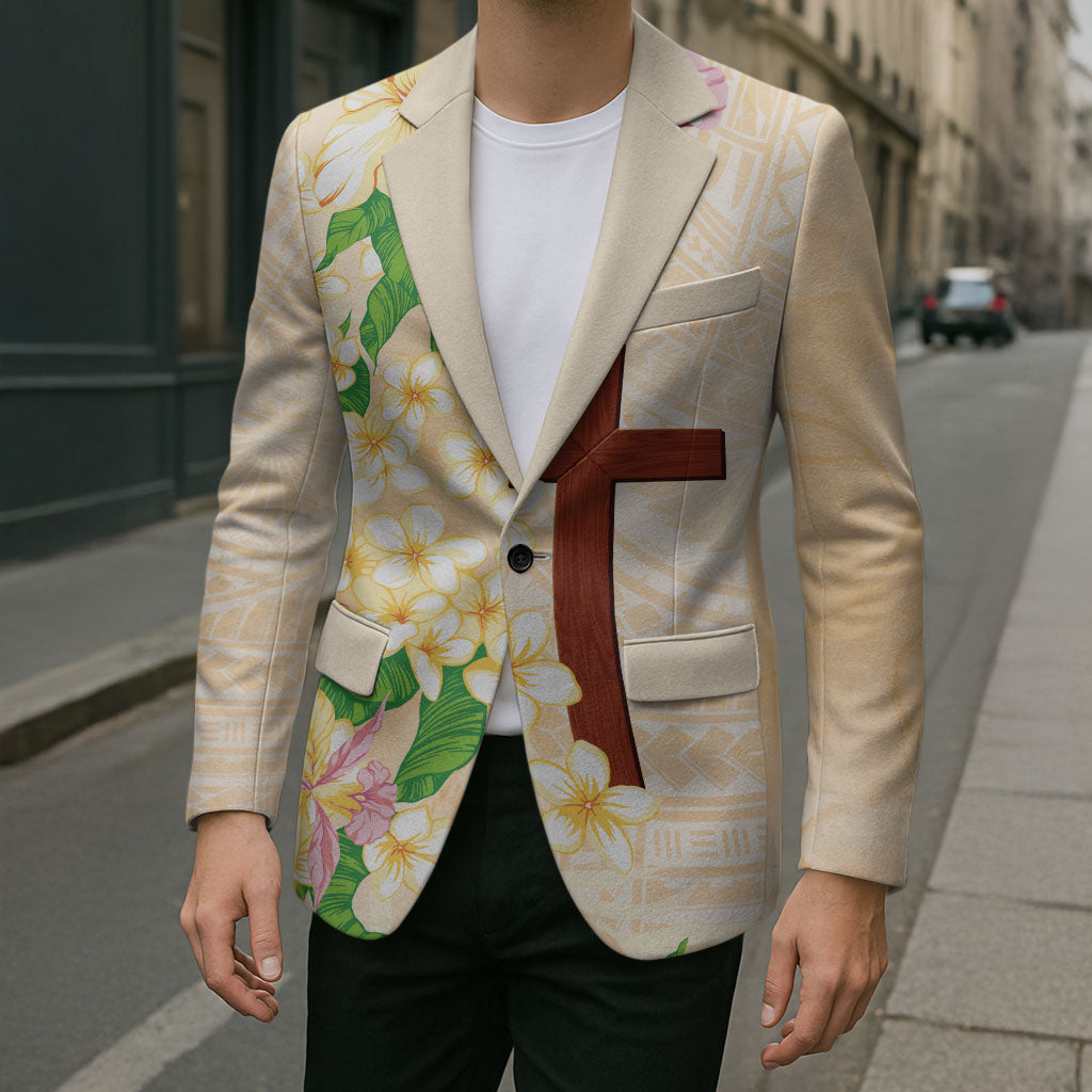 Samoa AIGA Floral Theme Blazer Always In God's Arms