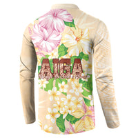 Samoa AIGA Floral Theme Button Sweatshirt Always In God's Arms