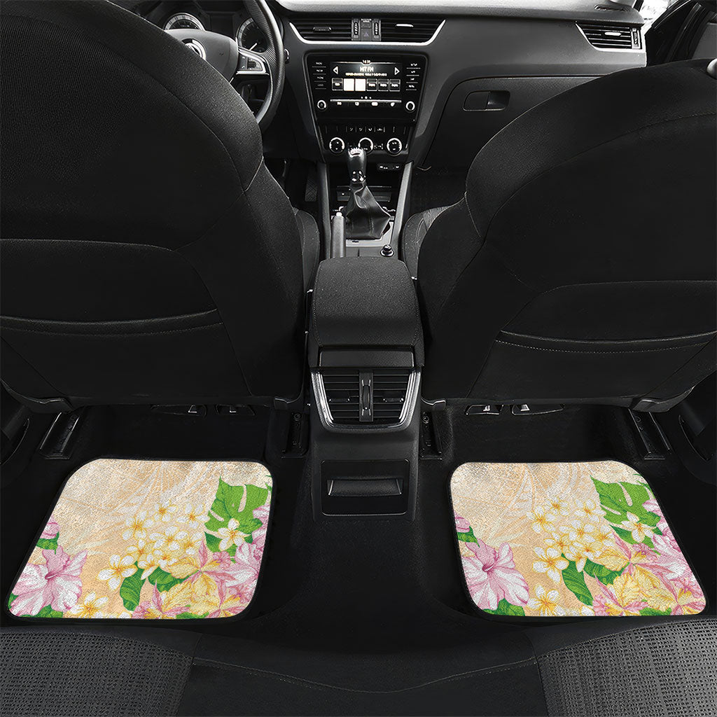 Samoa AIGA Floral Theme Car Mats Always In God's Arms