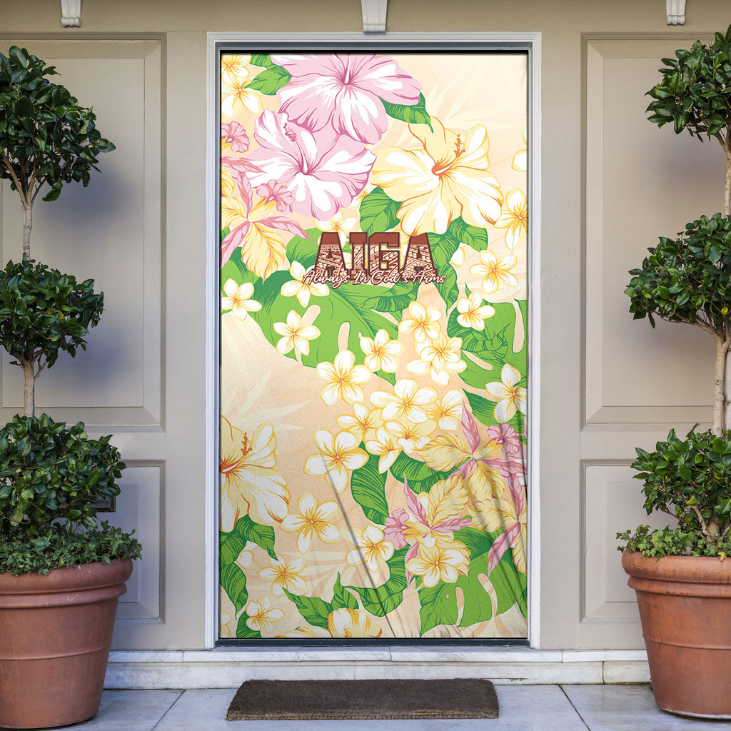 Samoa AIGA Floral Theme Door Cover Always In God's Arms