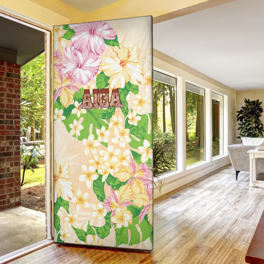 Samoa AIGA Floral Theme Door Cover Always In God's Arms