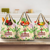 Samoa AIGA Floral Theme Grocery Bag Always In God's Arms