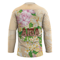 Samoa AIGA Floral Theme Hockey Jersey Always In God's Arms