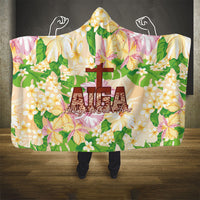 Samoa AIGA Floral Theme Hooded Blanket Always In God's Arms