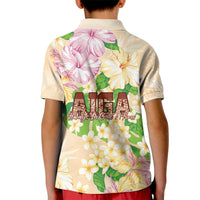 Samoa AIGA Floral Theme Kid Polo Shirt Always In God's Arms