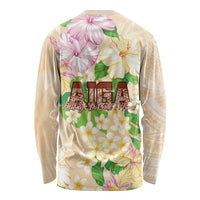 Samoa AIGA Floral Theme Long Sleeve Shirt Always In God's Arms