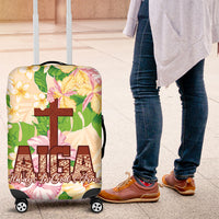 Samoa AIGA Floral Theme Luggage Cover Always In God's Arms