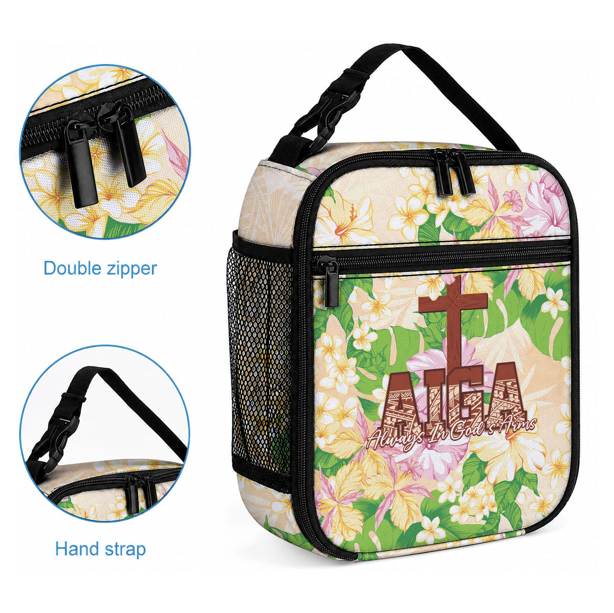 Samoa AIGA Floral Theme Lunch Bag Always In God's Arms