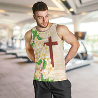 Samoa AIGA Floral Theme Men Tank Top Always In God's Arms
