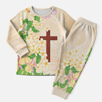 Samoa AIGA Floral Theme Christmas Pajama Set Always In God's Arms