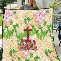 Samoa AIGA Floral Theme Quilt Always In God's Arms