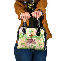 Samoa AIGA Floral Theme Shoulder Handbag Always In God's Arms