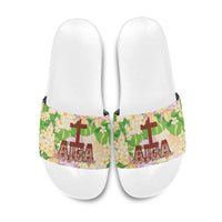 Samoa AIGA Floral Theme Slide Sandals Always In God's Arms