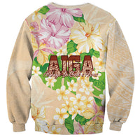 Samoa AIGA Floral Theme Sweatshirt Always In God's Arms