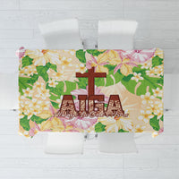 Samoa AIGA Floral Theme Tablecloth Always In God's Arms