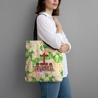 Samoa AIGA Floral Theme Tote Bag Always In God's Arms