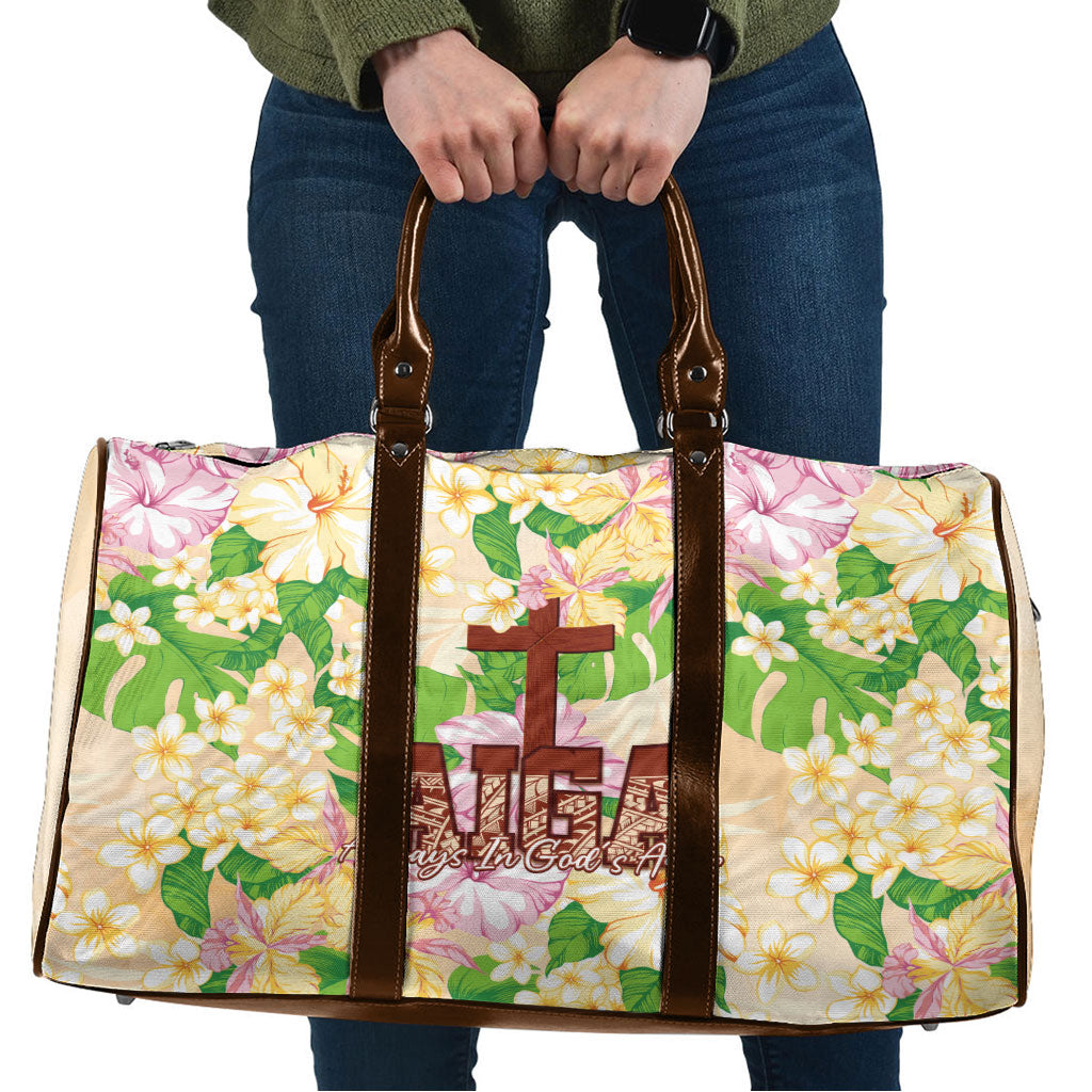 Samoa AIGA Floral Theme Travel Bag Always In God's Arms