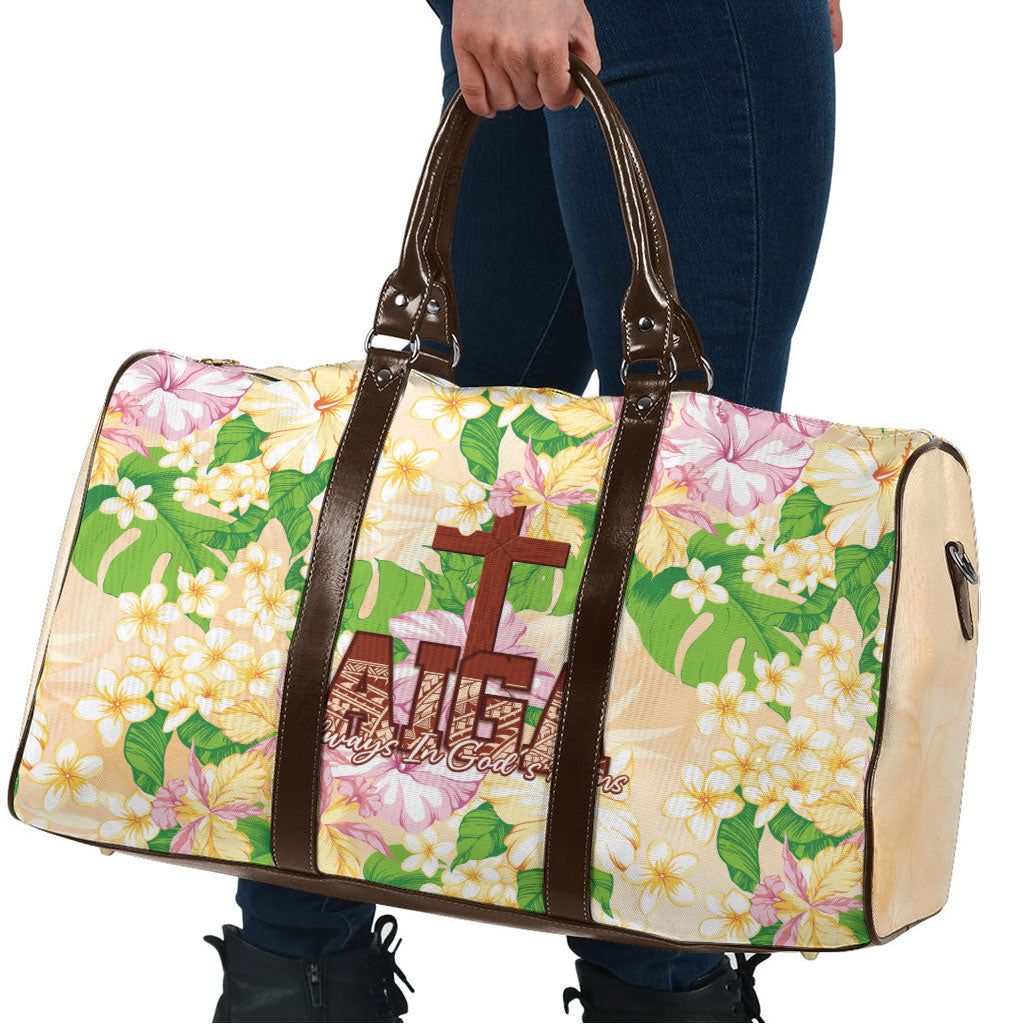 Samoa AIGA Floral Theme Travel Bag Always In God's Arms