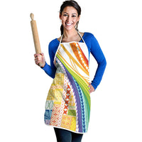 Pasifika Samoa Siapo Malu Tattoo Inspired Apron Fa'afafine Rainbow Theme