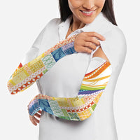 Pasifika Samoa Siapo Malu Tattoo Inspired Arm Sleeves Fa'afafine Rainbow Theme
