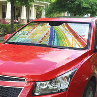 Pasifika Samoa Siapo Malu Tattoo Inspired Auto Sun Shade Fa'afafine Rainbow Theme