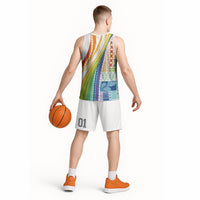 Pasifika Samoa Siapo Malu Tattoo Inspired Basketball Jersey Fa'afafine Rainbow Theme