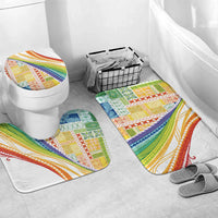 Pasifika Samoa Siapo Malu Tattoo Inspired Bathroom Set Fa'afafine Rainbow Theme